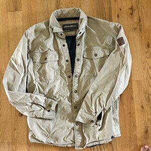 Eddie Bauer Men's Light Brown Shirt Jacket